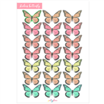 Stickers plancha Mariposas 18s 1u