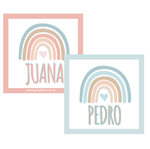 Stickers cuad. Nordic Rainbow 16u Pers
