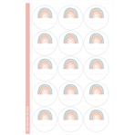 Stickers plancha redondas para pers Nordic 15s