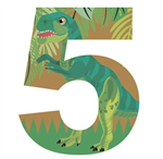 Letra o Nro. para decorar Dinosaurio