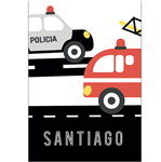 Stickers rect. gdes. Autitos Pers 16u