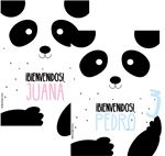 Afiche Pers. Panda (rosa/celeste)