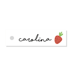 Tarjetitas mini Frutillas 30u Pers