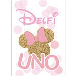 Afiche Pers. Minnie oro Mod2