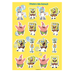 Stickers plancha Bob esponja 16s 1u