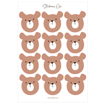 Stickers plancha Oso 1u