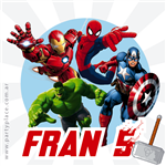 Stickers cuad. Avengers Marvel 16u Pers