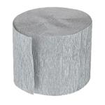 Guirnalda tira crepe Met. Plateada 25m