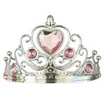Corona princesa diamantes rosas