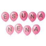 Globos frase ES UNA NENA (9)