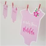 Guirnalda Baby Body deseos (Rosa o Celeste)