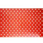 Individuales rojos lunares blancos 12u
