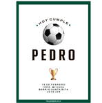 Invitación Fútbol Soccer glam. Pers