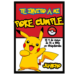 Invitación Pokemon Pers