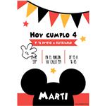 Invitación Mickey Mod1 Pers