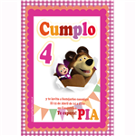 Invitación Masha y el Oso Pers