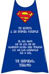 Invitación capa Superman. Pers