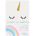 Invitación Unicornio Pers