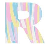 Letra o Nro. para decorar tiras pastel