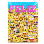 Mantel emoticones con turquesa