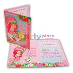 Invitaciones Frutillita 10u