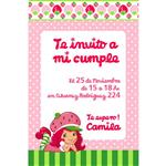 Invitación Frutillitas Modelo 2. Pers