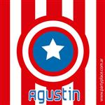 Tarjetitas Capitán América 20u Pers