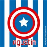 Stickers cuad. Capitán América 16u Pers