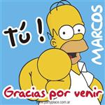 Tarjetitas Simpsons 20u Pers
