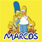 Stickers cuad. Simpsons 16u Pers
