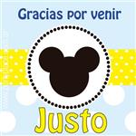 Stickers cuad. Mickey Bebé 16u Pers