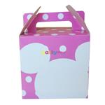 Cajita cuadrada rosa con lunares Minnie