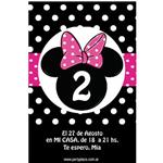 Invitación Minnie rectangular Pers