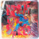 Platos Superman cuadrados 8u