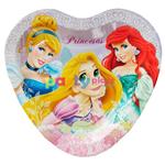 Platos Princesas corazón 8u
