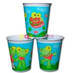 Vasos plástico Sapo Pepe 10u