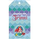 Tarjetas largas con cinta Sirenita 24u Pers