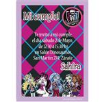 Invitación Monster High Pers