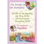 Invitación Doctora Juguetes. Pers