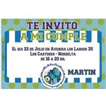 Invitación Monsters University Pers