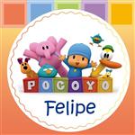 Tarjetitas Pocoyó 20u Pers