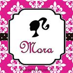 Stickers cuad. Barbie Glamour 16u Per