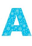 Letra o Nro. para decorar FROZEN