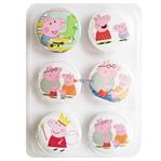 Prendedores Peppa Pig 6u