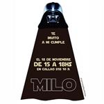 Invitación capa Star Wars. Pers