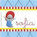 Oferta Ella la elefanta - Tarjetitas personalizadas 20u