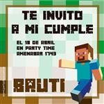 Invitación MINECRAFT Pers
