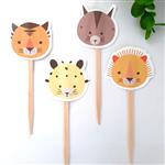 Toppers troquelado animalios Safari 12u