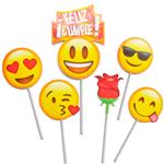 Pinches adorno de torta Emoticones 6u