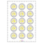 Stickers plancha Elefantito redondas 15s 1u